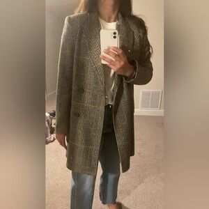 Zara small plaid coat